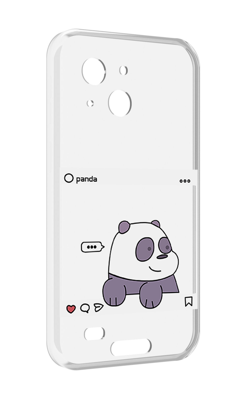 

Чехол MyPads пандочка-фотка для Oukitel WP20 / WP20 Pro, Прозрачный, Tocco