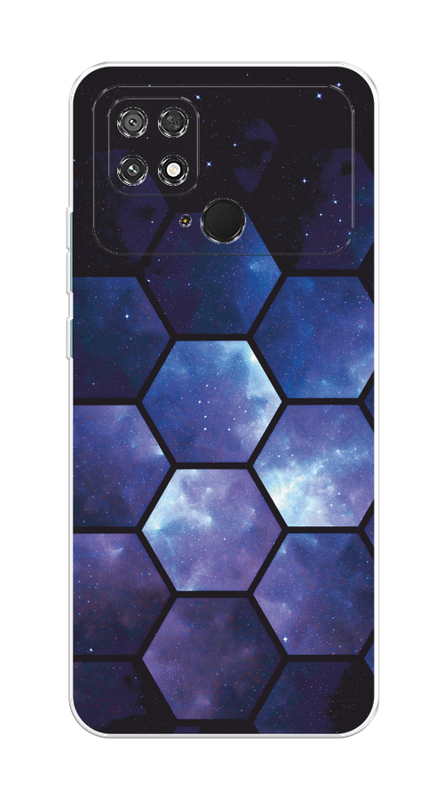 

Чехол на Xiaomi Poco C40 "Соты космос", Черный;фиолетовый, 315850-1