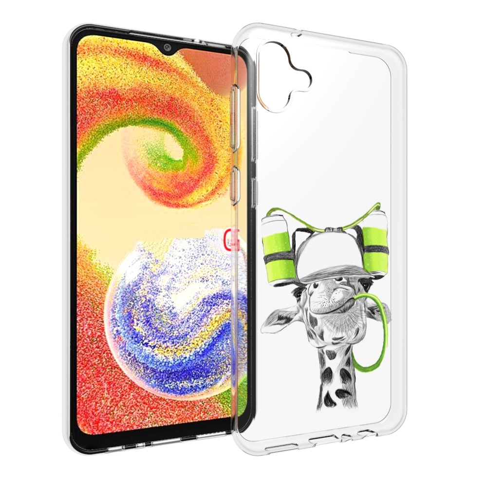 

Чехол MyPads Жираф для Samsung Galaxy A04, Прозрачный, Tocco
