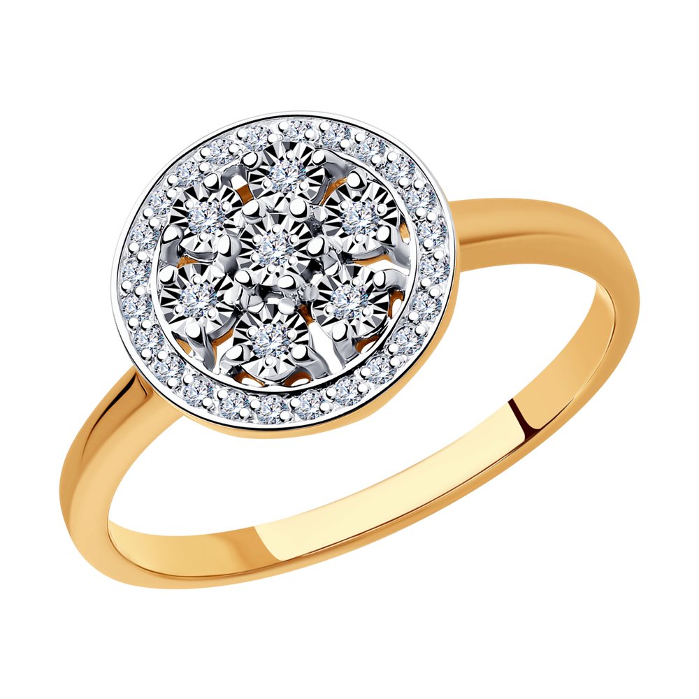 

Кольцо из комбинированного золота с бриллиантом р. 18,5 SOKOLOV Diamonds 1011939, 1011939