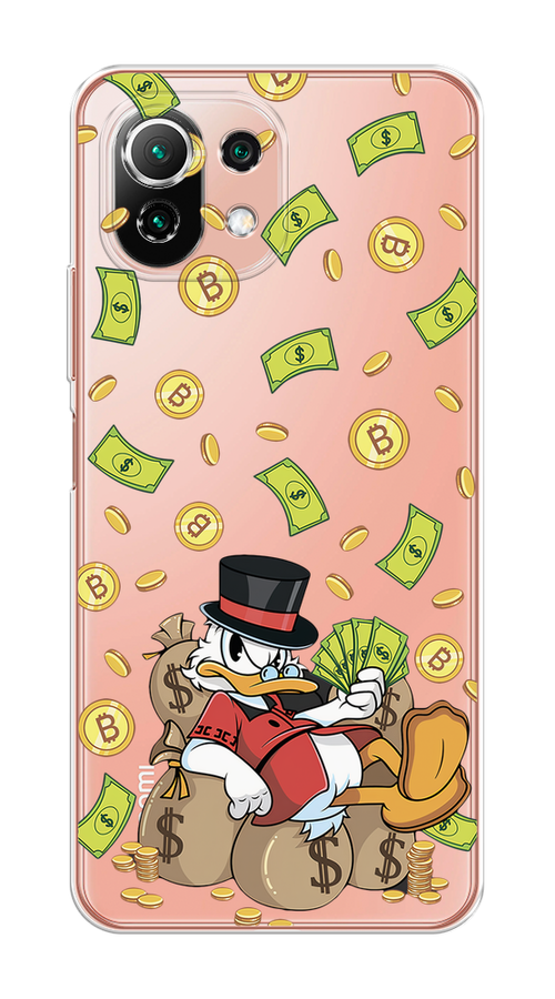 

Чехол на Xiaomi Mi 11 Lite/5G NE "Скрудж Макдак в красном", Красный;черный;коричневый;прозрачный, 310250-1