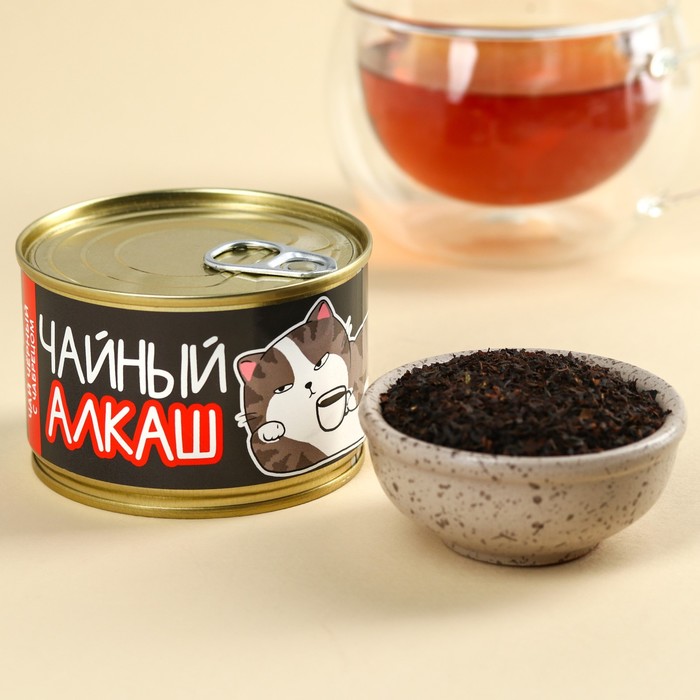 

Чай черный в консервной банке «Чайный алкаш» с чабрецом, 20 г.