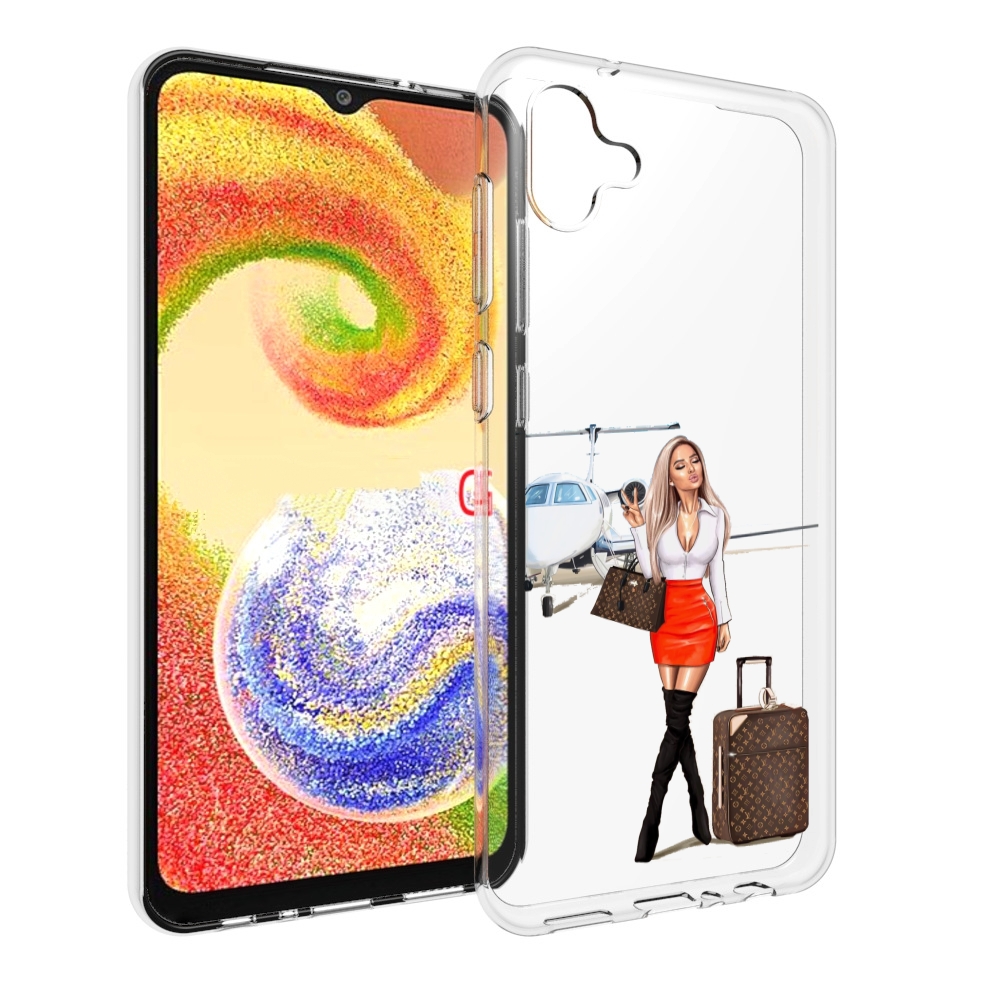 

Чехол MyPads Деловая-девушка женский для Samsung Galaxy A04, Прозрачный, Tocco