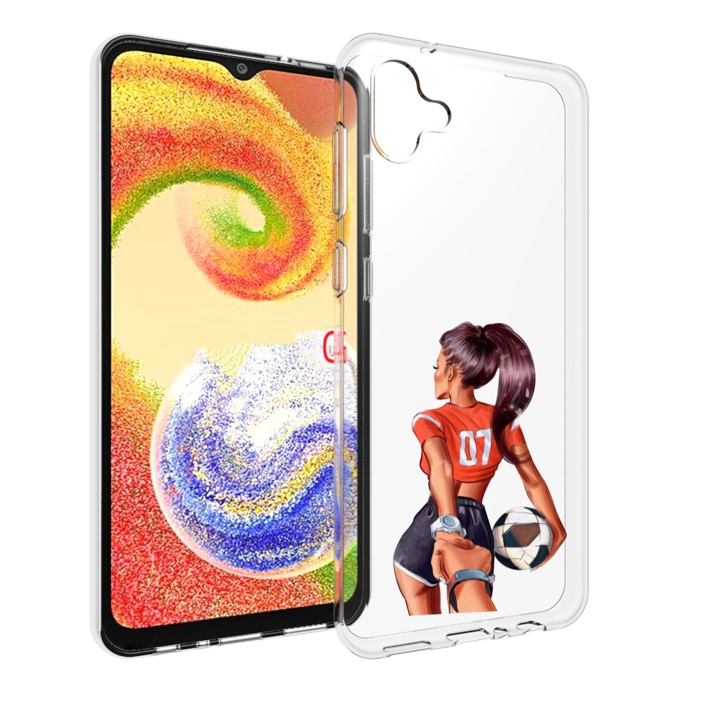 

Чехол MyPads Девушка-футболистка женский для Samsung Galaxy A04, Прозрачный, Tocco