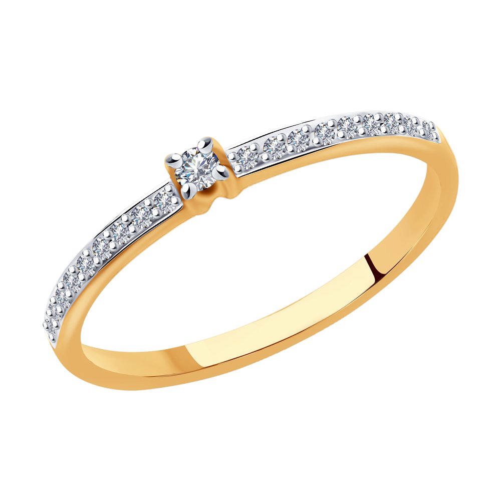 

Кольцо из золота р.  SOKOLOV Diamonds 1011915, бриллиант, 1011915