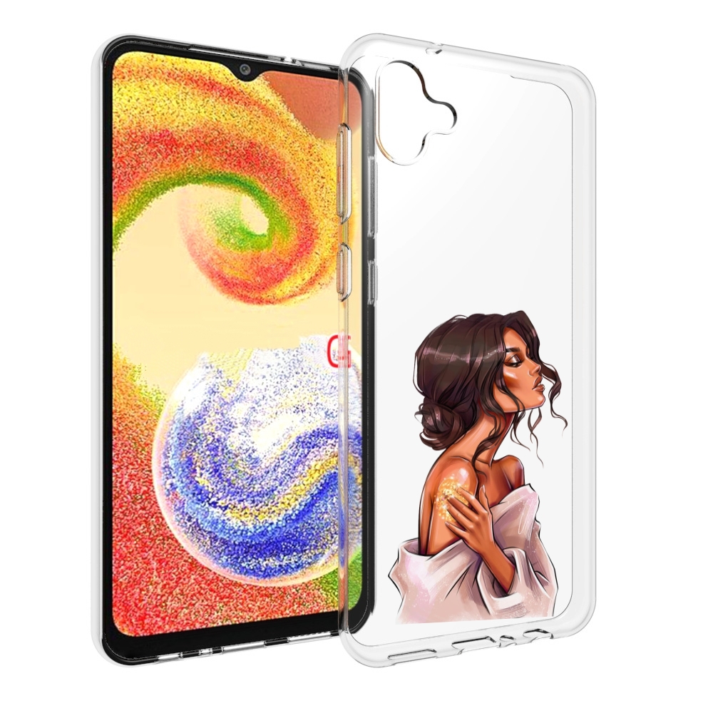 

Чехол MyPads Девушка-нежная женский для Samsung Galaxy A04, Прозрачный, Tocco