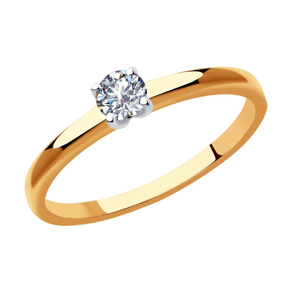 

Кольцо из золота р. 17 SOKOLOV Diamonds 1011911, бриллиант, 1011911