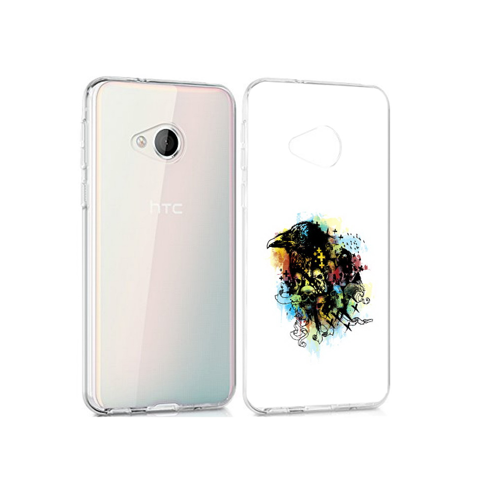 

Чехол MyPads Tocco для HTC U Play ворон и черепа, Прозрачный, Tocco