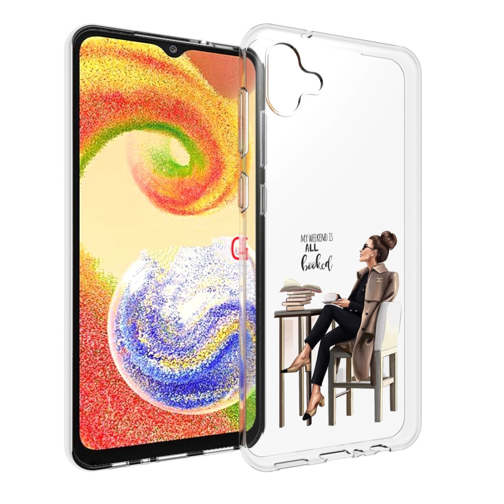 

Чехол MyPads Девушка-в-кофейне для Samsung Galaxy A04, Прозрачный, Tocco