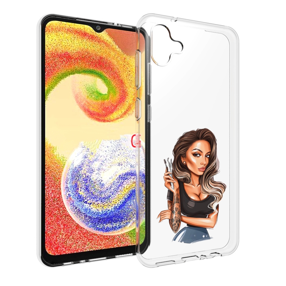 

Чехол MyPads Девушка-бровист для Samsung Galaxy A04, Прозрачный, Tocco