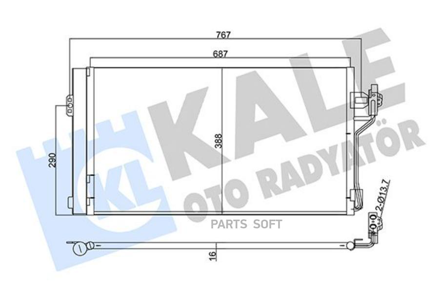 

345760 радиатор кондиционера MB Viano/Vito all 03>