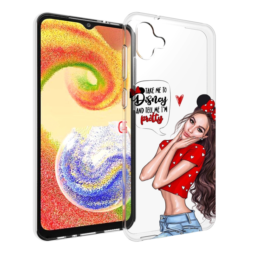 

Чехол MyPads Девушка-Мини женский для Samsung Galaxy A04, Прозрачный, Tocco