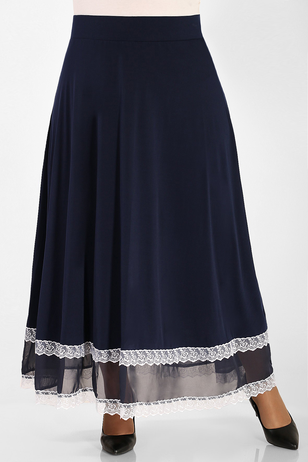 

Юбка женская AlmondShop 21-730-30.С2 синяя 58 RU, 21-730-30.С2