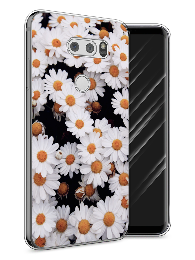 

Чехол Awog на LG V30 "Ромашковое поле", Белый, 83050-4