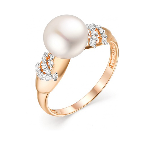 

Кольцо из красного золота с жемчугом/фианитом р. 17,5 Гранат 3.10.11.0275.14-3106, 3.10.11.0275.14-3106