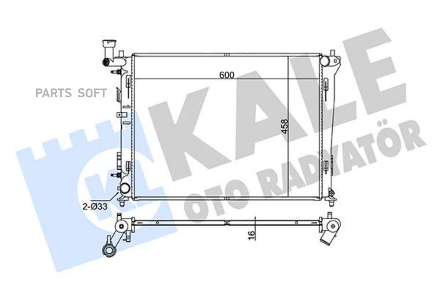 

345930 радиатор системы охлаждения Kia Ceed 1.4-2.0 06>