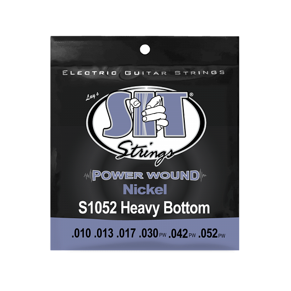 

Sit S1052 - Струны для электрогитары, Powerwound Nickel Heavy Bottom, 10-52