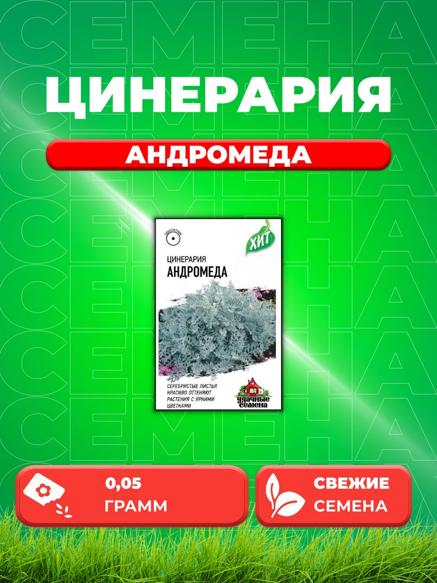 

Семена цинерария Удачные семена Андромеда 1071858313-1 1 уп.