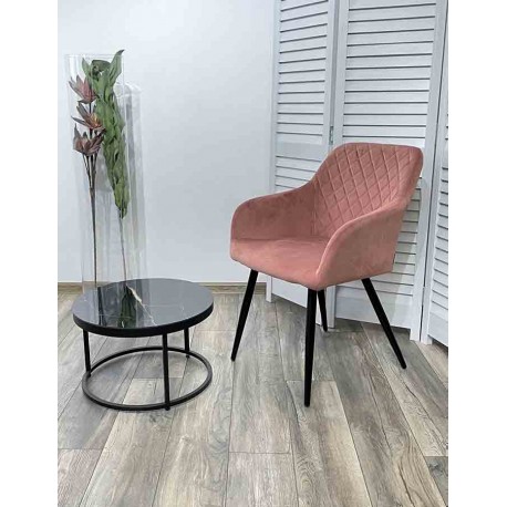 

Комплект стульев BRANDY BLUVEL-52 розовый/ черный каркас, 2 штуки, BRANDY BLUVEL-52