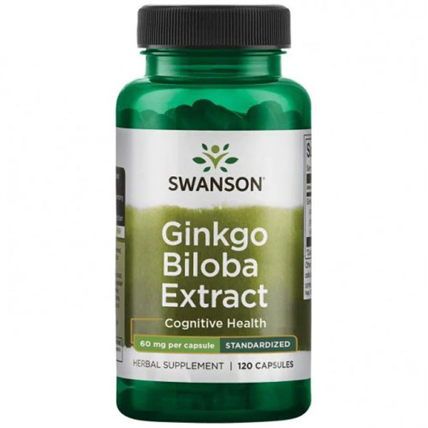 Swanson Ginkgo Biloba Extract STD 60 мг 120 капс