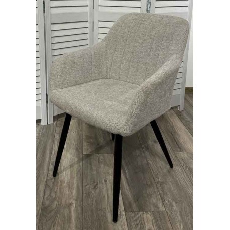 

Комплект стульев BRANDY WZ2042-19 галечный серый/ черный каркас 2 штуки, BRANDY