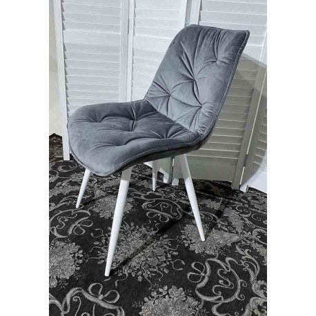 

Комплект стульев MONACO UF910-05 DARK GREY, белый каркас 4 штуки, MONACO UF910-05