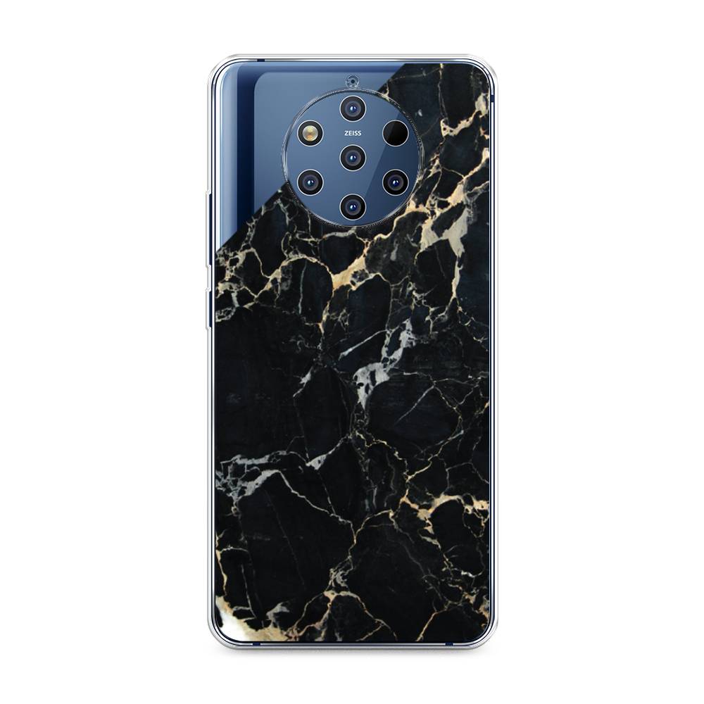 

Чехол Awog на Nokia 9 PureView / Нокиа 9 PureView "Черный мрамор уголок", 122350-3