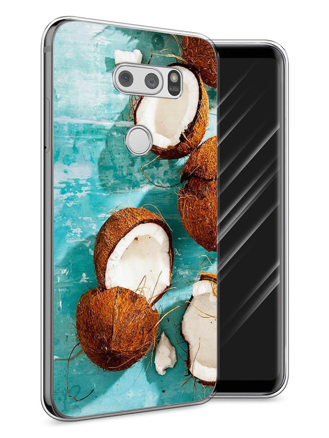 

Чехол Awog на LG V30 "Разбитые кокосы", Коричневый, 83050-10
