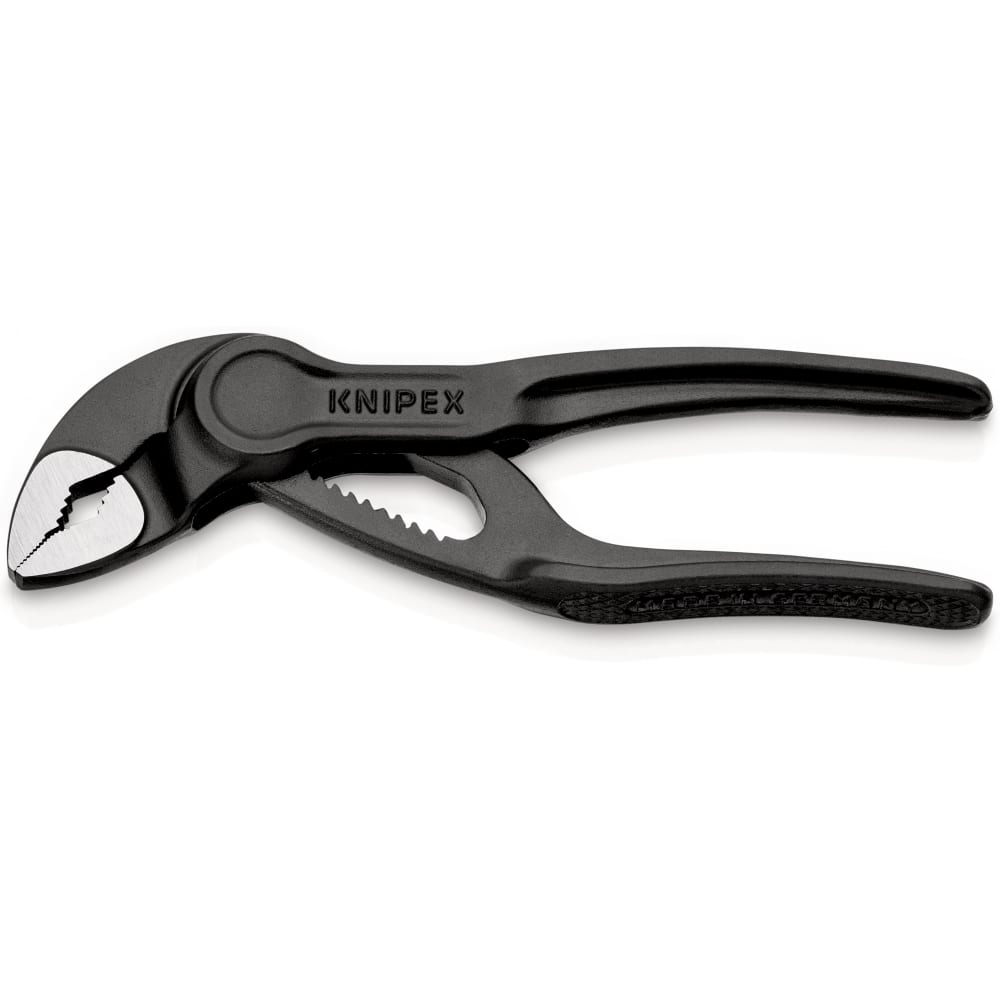 

Переставные клещи Knipex Cobra XS, 28 мм (1"), 100 мм, серые, KN-8700100BK