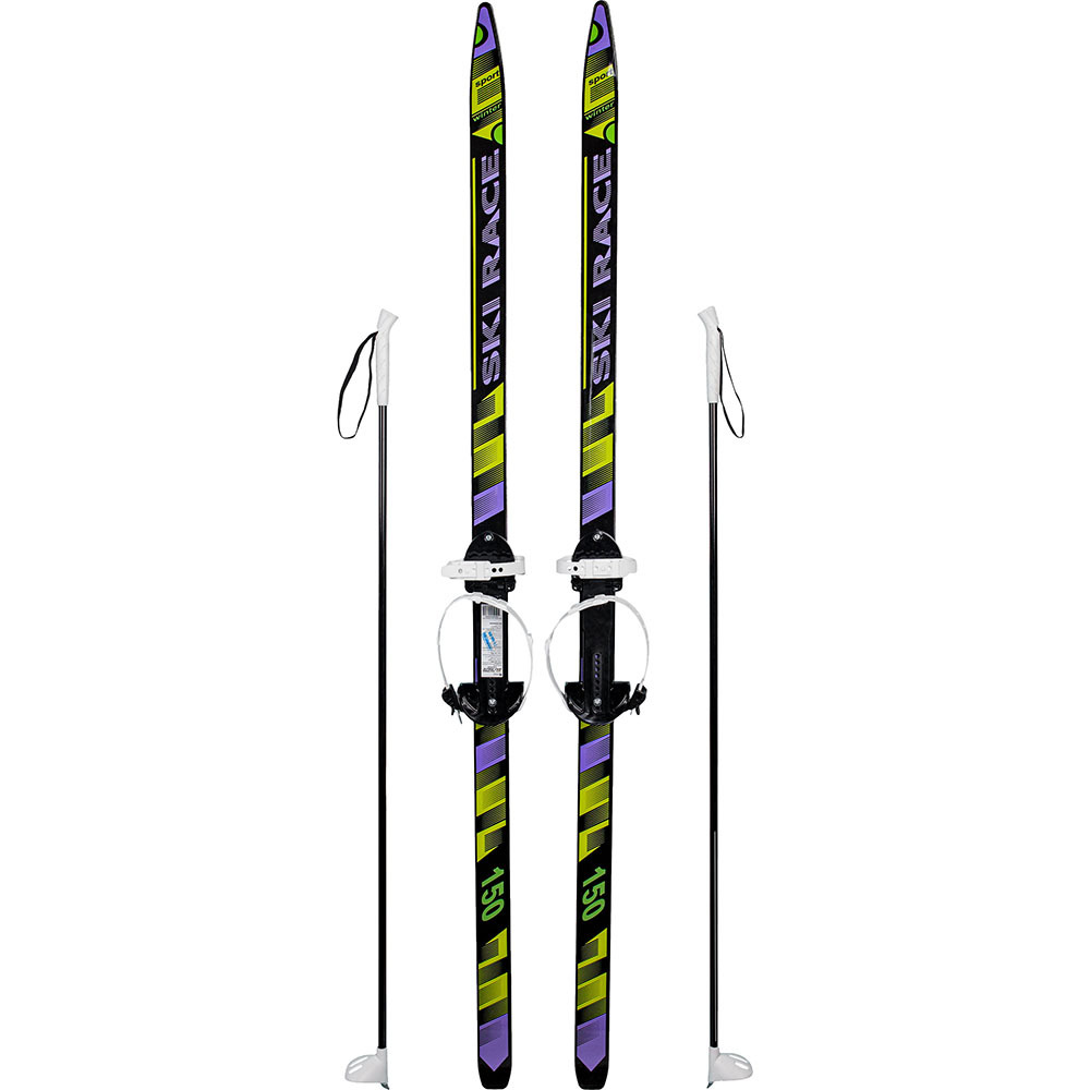 фото Лыжи подростковые ski race с палками, 150/110 цикл