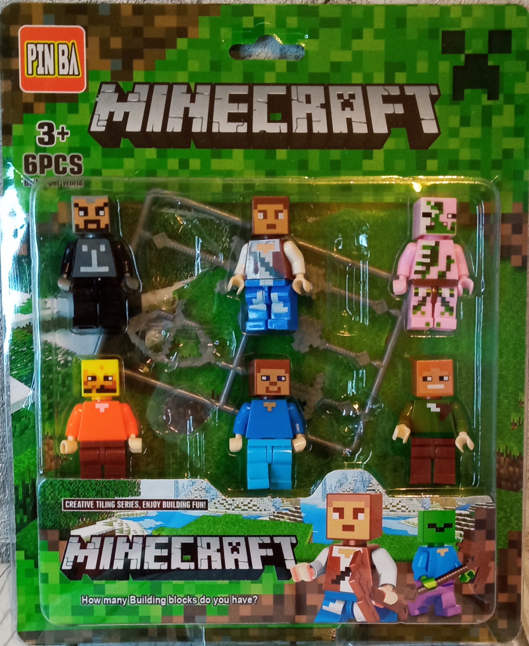 Набор фигурок Майнкрафт лего minecraft фигурки, 6 шт NoBrand