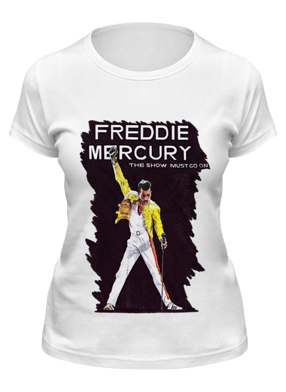 фото Футболка женская printio freddie mercury - queen белая l