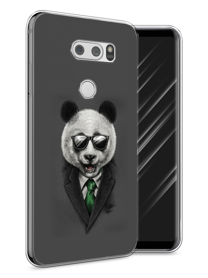 

Чехол Awog на LG V30 "Деловая панда", Серый;зеленый, 83050-10