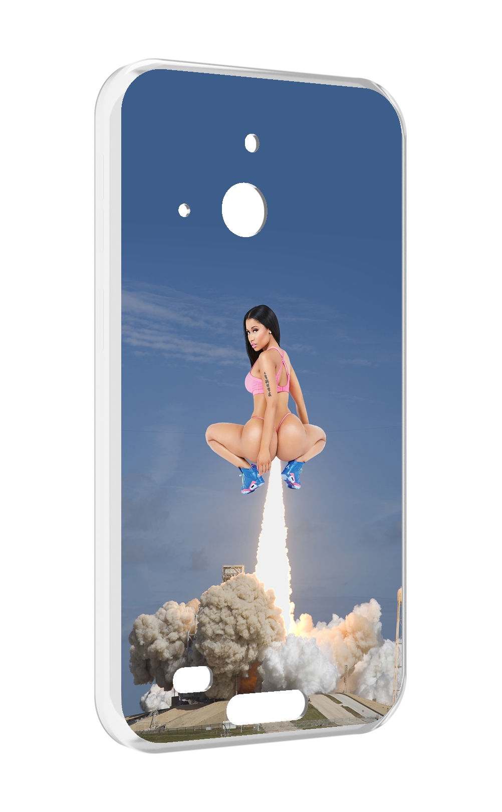 

Чехол MyPads ники-минаж-ракета детский для Oukitel WP20 / WP20 Pro, Прозрачный, Tocco