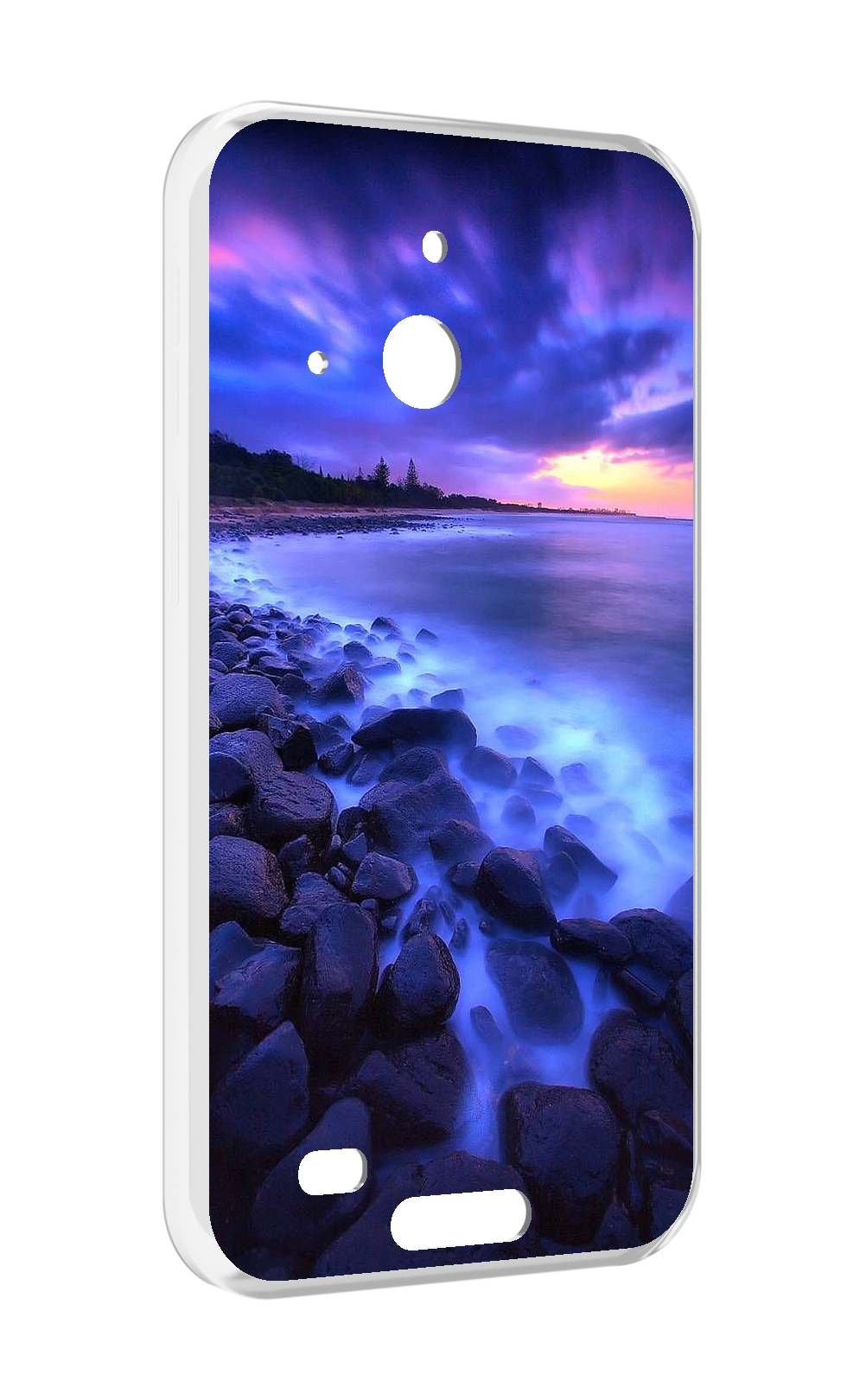 

Чехол MyPads неоновый берег для Oukitel WP20 / WP20 Pro, Прозрачный, Tocco