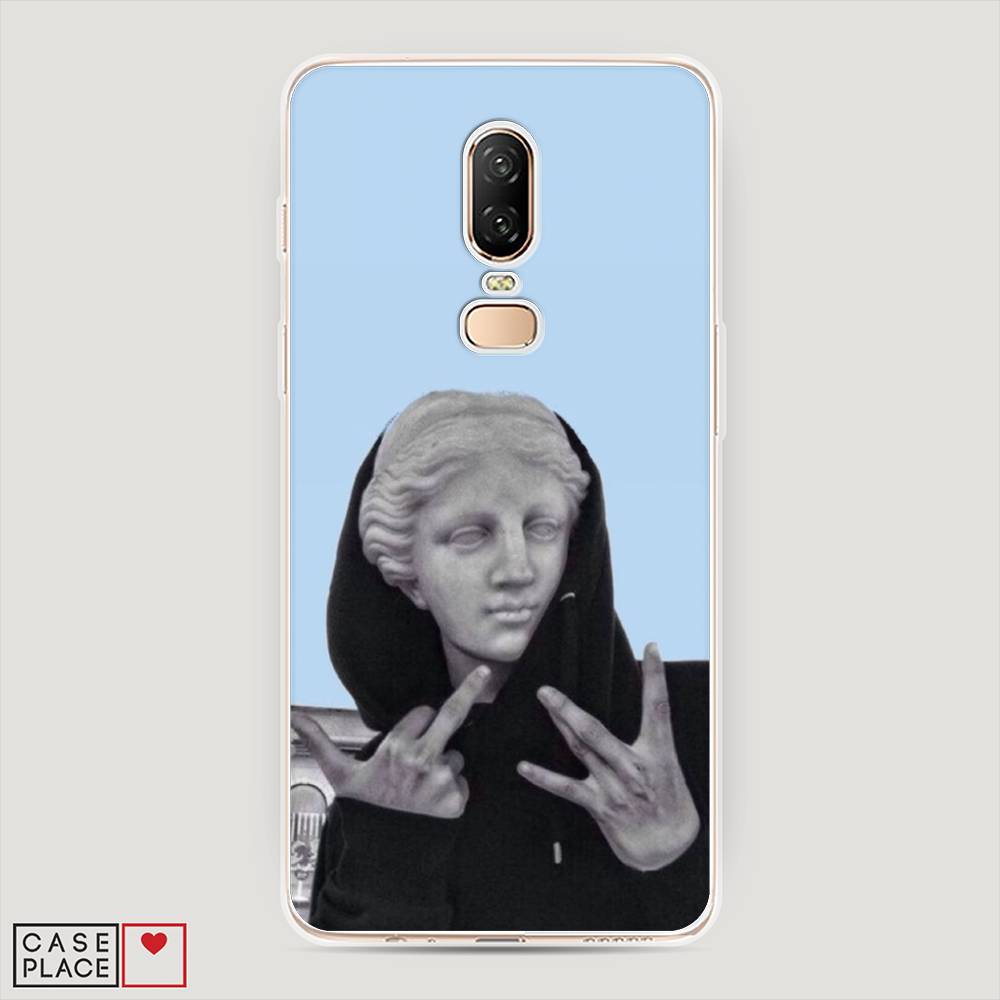 

Чехол Awog на OnePlus 6 / ВанПлас 6 "SWAG статуя", Голубой, 150550-9