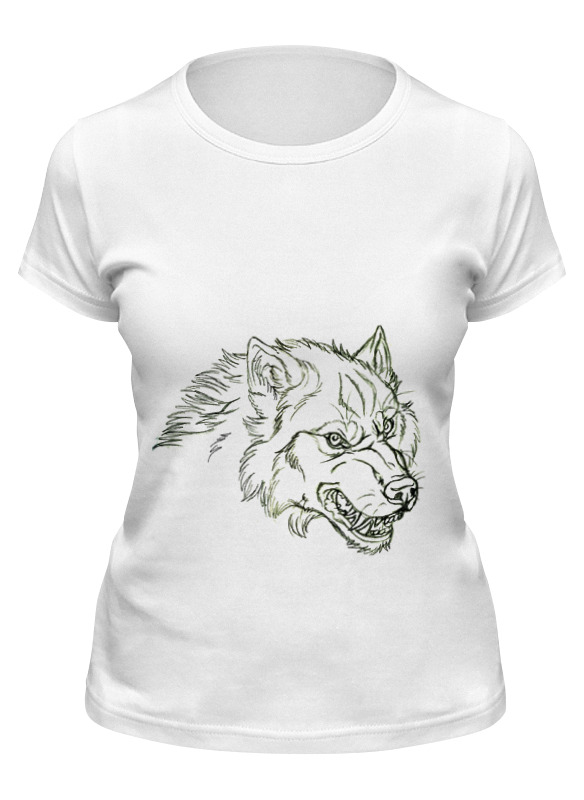 

Футболка женская Printio Angry wolf толстовка белая M, Белый, Angry wolf толстовка