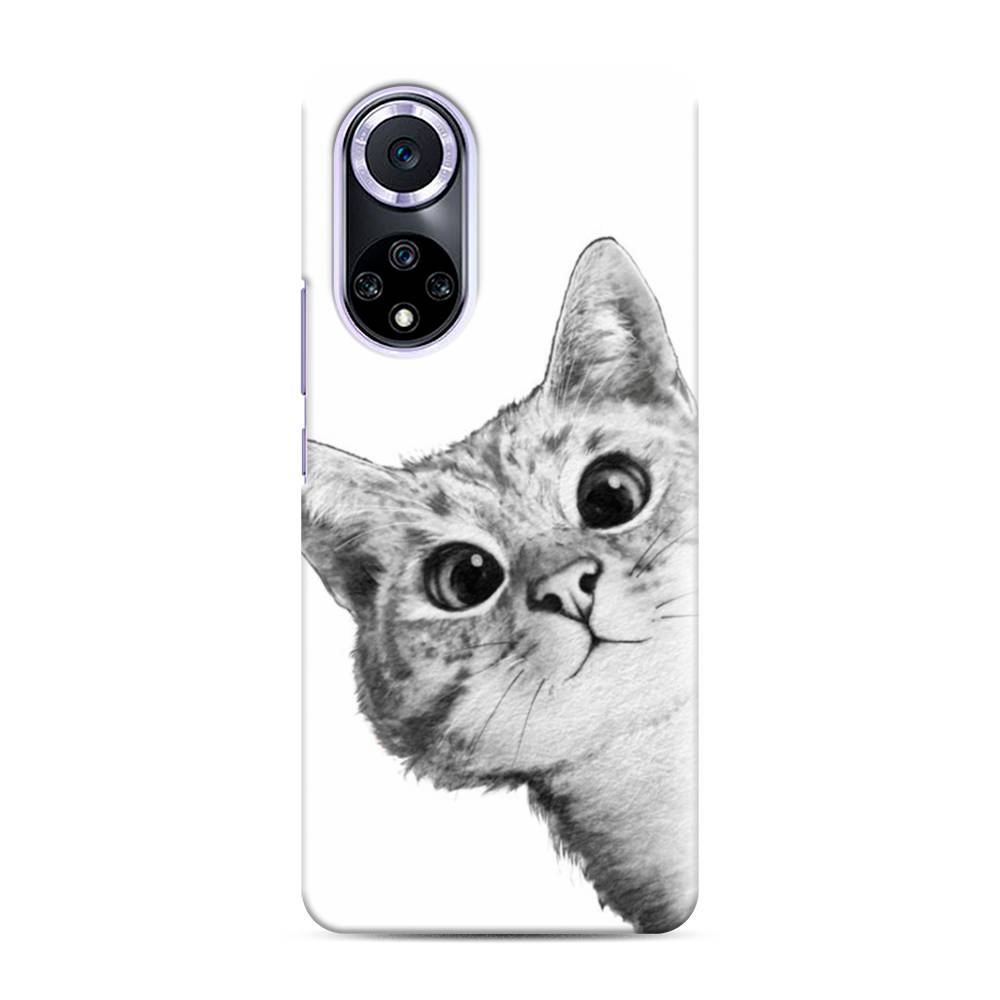 

Чехол Awog "Кот рисунок черно-белый" для Huawei Nova 9, 6106120-1