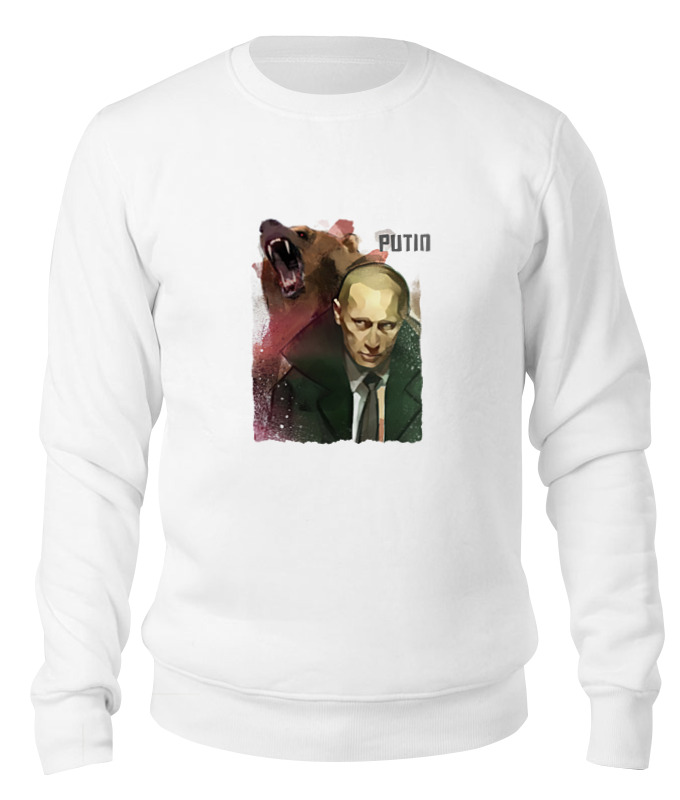 

Свитшот унисекс Printio Putin белый M, Putin