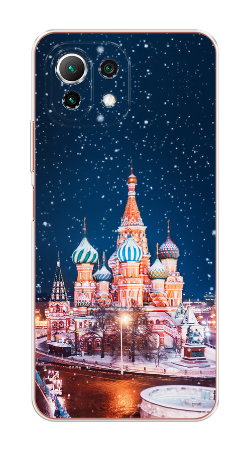 

Чехол на Xiaomi Mi 11 Lite/5G NE "Москва 1", Коричневый;синий;белый, 310250-1