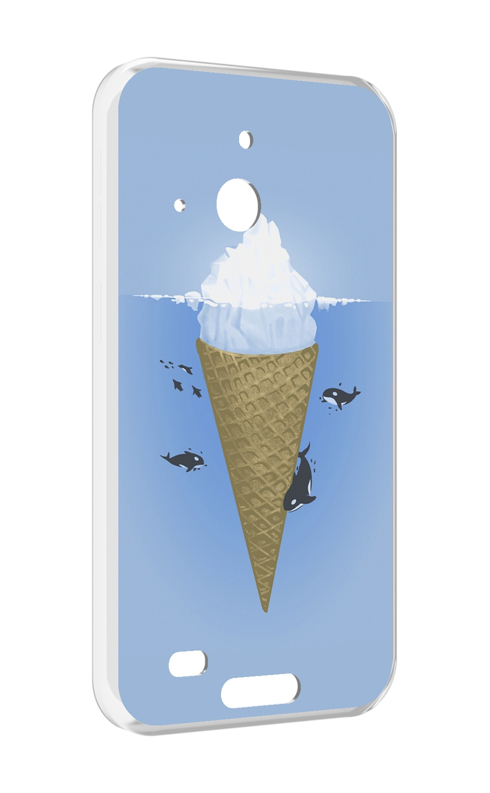 

Чехол MyPads мороженное-у-косаток для Oukitel WP20 / WP20 Pro, Прозрачный, Tocco