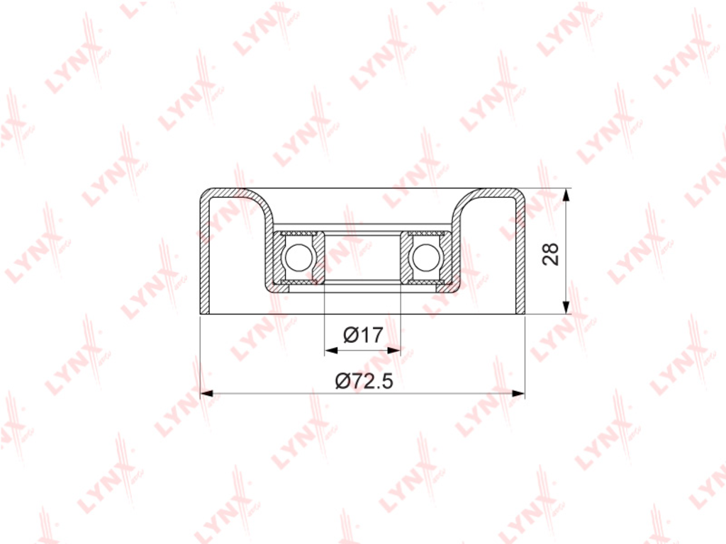 

Ролик Приводного Ремня Mazda 3 (03-) (1.6/2.0) Lynx Pb7047