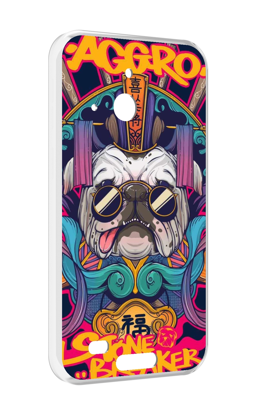 

Чехол MyPads мопс агро яркая для Oukitel WP20 / WP20 Pro, Прозрачный, Tocco