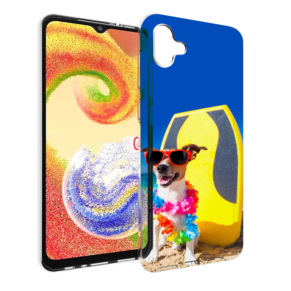 

Чехол MyPads Гавайская-собака для Samsung Galaxy A04, Прозрачный, Tocco