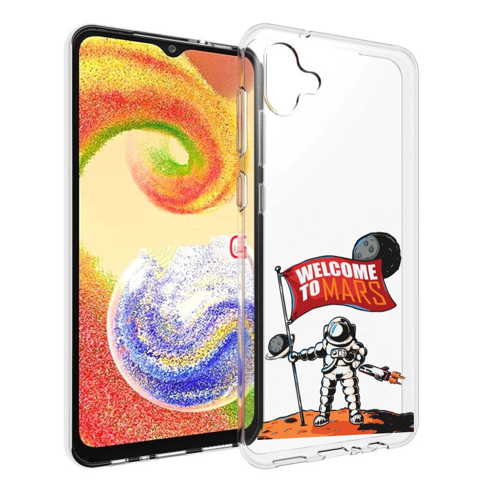 

Чехол MyPads Вэлком-Марс для Samsung Galaxy A04, Прозрачный, Tocco