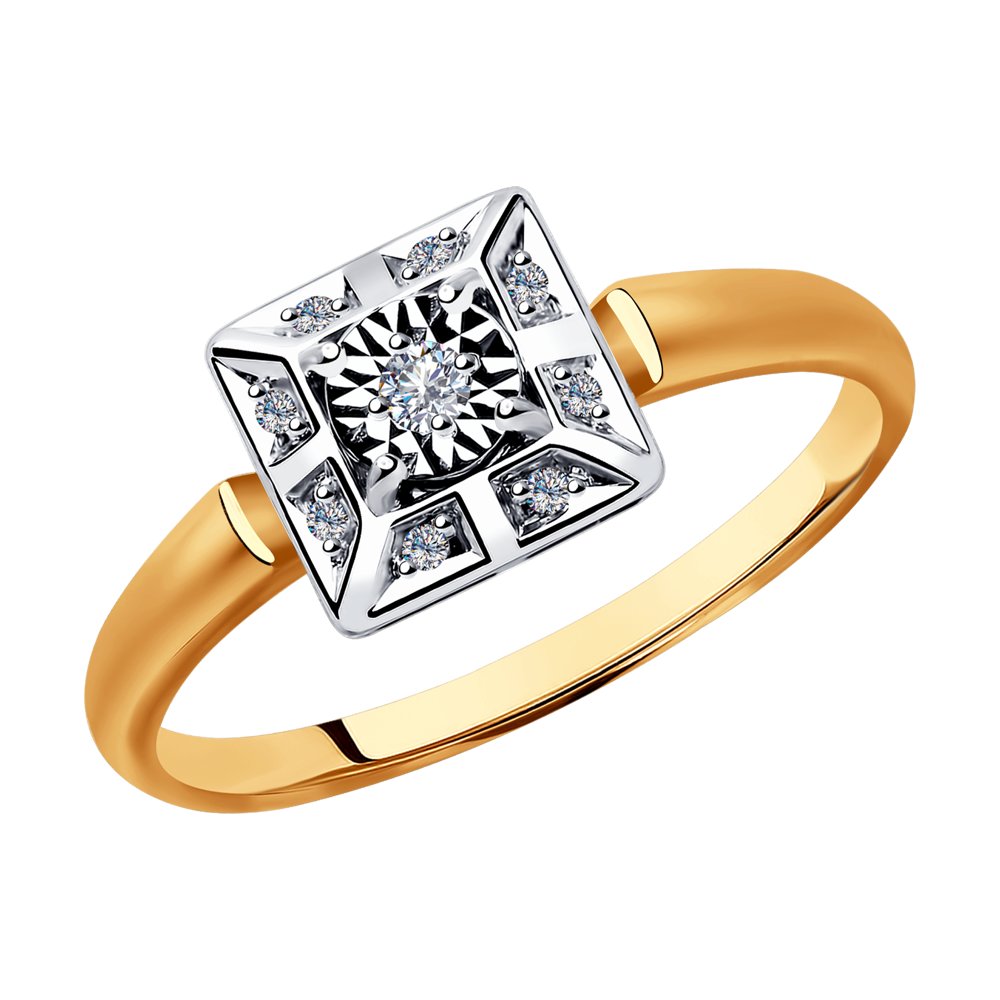 

Кольцо из золота р. 18,5 SOKOLOV Diamonds 1011797, бриллиант, 1011797