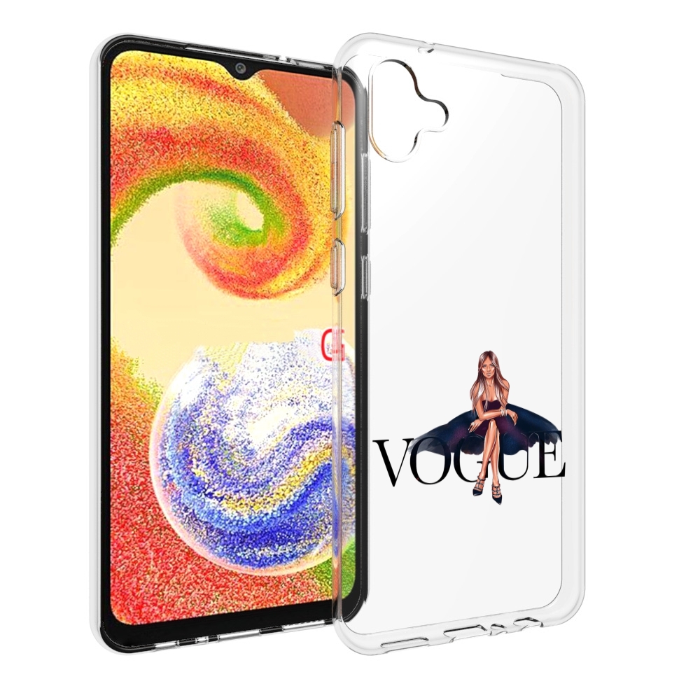

Чехол MyPads Вог-девушка женский для Samsung Galaxy A04, Прозрачный, Tocco