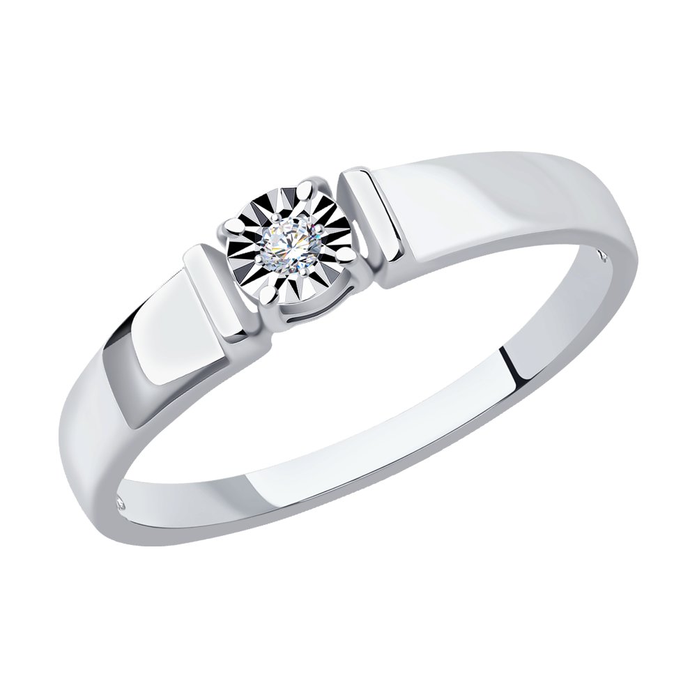 

Кольцо из золота р. 16,5 SOKOLOV Diamonds 1011791-3, бриллиант, 1011791-3