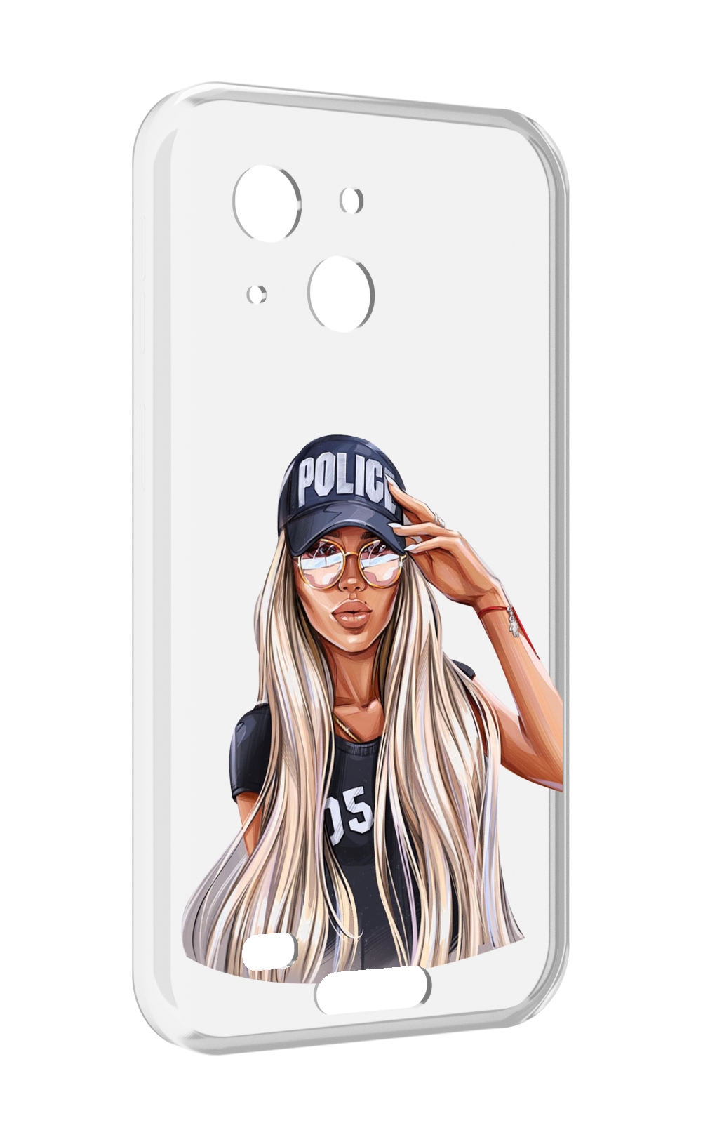 

Чехол MyPads модная-девушка-арт женский для Oukitel WP20 / WP20 Pro, Прозрачный, Tocco