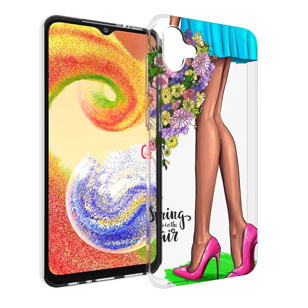 

Чехол MyPads Весна-в-воздухе женский для Samsung Galaxy A04, Прозрачный, Tocco